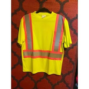 high vis construction shirt. Fits like a women’s M